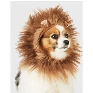 Hyde & EEK! Boutique Lion Ruff Headwear Dog and Cat Costume Brown - XXS/XS